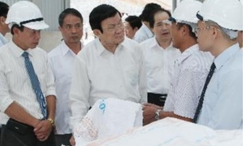 Chủ tịch nước Trương Tấn Sang làm việc tại Bắc Kạn